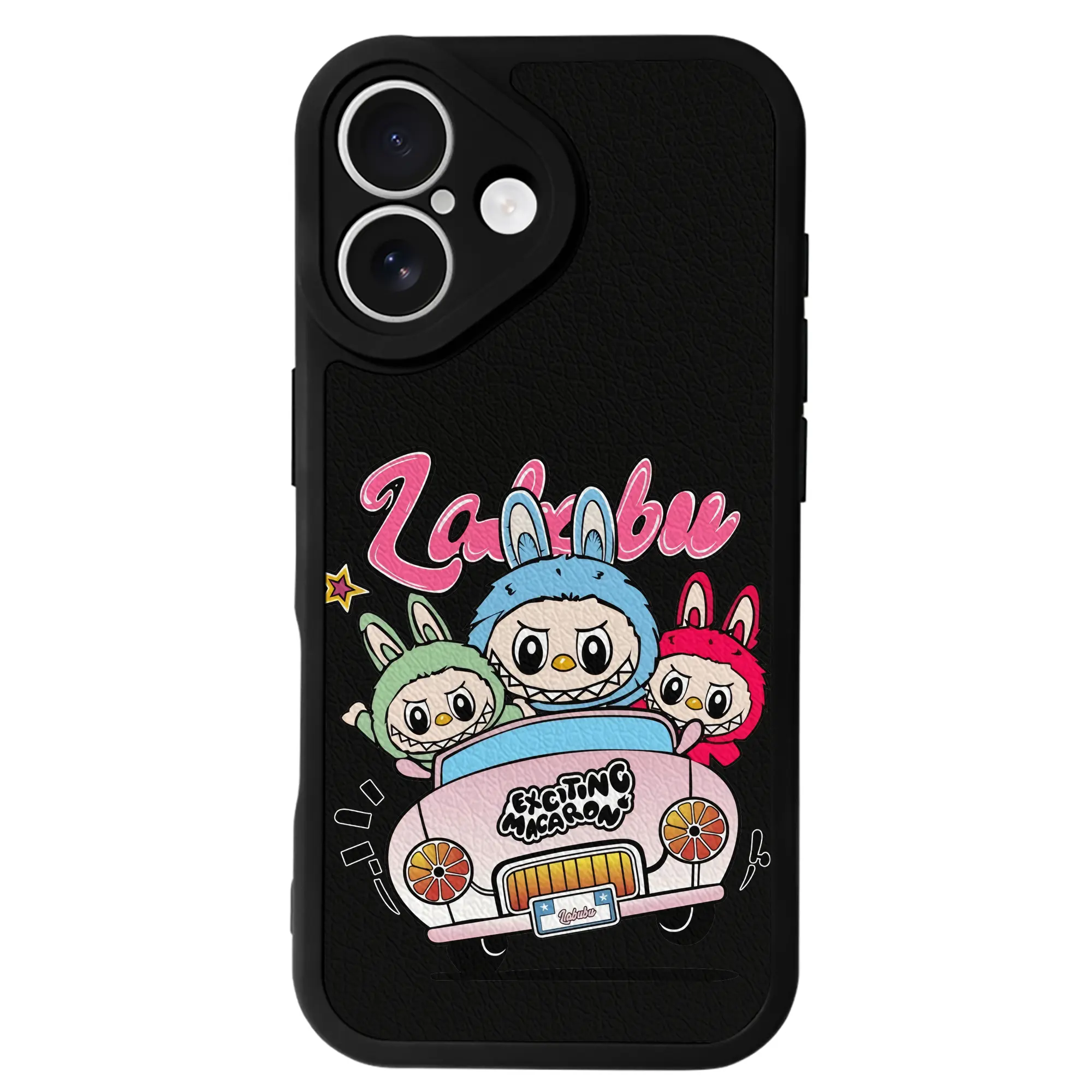 ラブブ グッズ ラブブ - IPhone 16シリーズ対応 ・ シリコンスマホケース ・ レザー調 ・ 高精度フィット ・ 耐衝撃 ・ ワイヤレス充電対応 ・ 精密カット